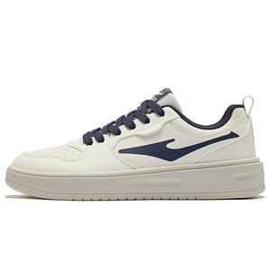 Erke Износостойкие низкие кроссовки для скейтбординга, цвет: микрокристаллический белый, космический синий