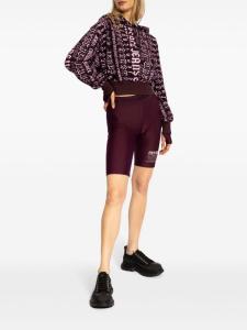 Versace Jeans Couture толстовка с капюшоном и логотипом, фиолетовый