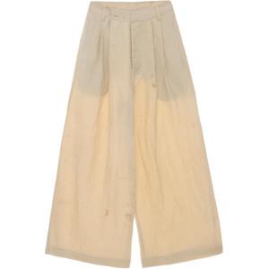 Брюки со складками UMA WANG, Light Apricot