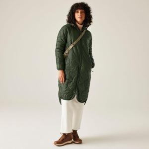 REGATTA Женская длинная утепленная стеганая куртка с капюшоном Triea