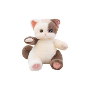 Мягкая игрушка кот корова с тремя цветами, высота 38см MENGXIAOZAI, коричневый