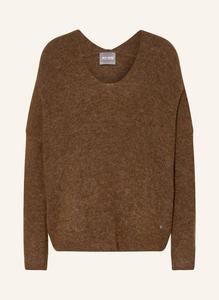 Свитер тора с альпакой MOS MOSH, темно-коричневый