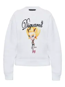 Свитер с принтом в виде драгоценных камней Dsquared1, белый