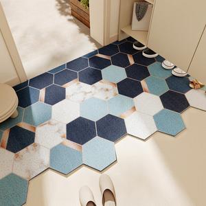 Dajiang Ковер 120х150 см для прихожей, моющийся, грязеотталкивающий, с петлевым ворсом, в современном стиле