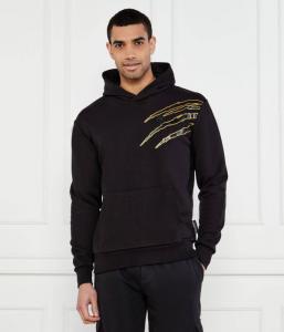 Свитер ls lamina царапина Relaxed fit Plein Sport, черный