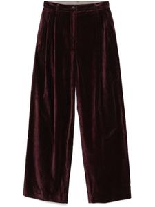 Ziggy Chen бархатные брюки, красный