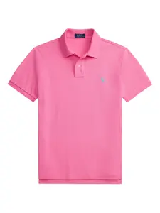 Рубашка поло The Iconic в рубчик Polo Ralph Lauren, розовый