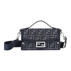 FENDI Сумка через плечо BaguetteTrunk Polyester мужская Blue