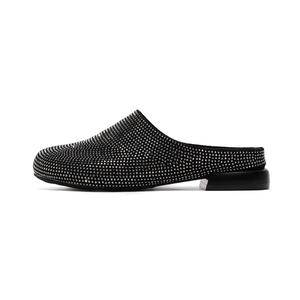 Женские сандалии с закрытым носком и резиновой подошвой, устойчивые к истиранию Take the Qin, Black