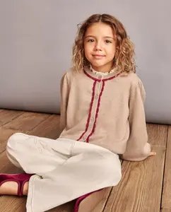 Детская двусторонняя куртка с контрастными цветами Coconut El Corte Inglés, бежевый