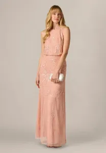 Блузон с бисером, длинное платье для особых случаев Adrianna Papell, Coral Coast