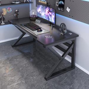 Компьютерный стол Naijia 140 см для гейминга и учебы, Sesame Black + Black Frame