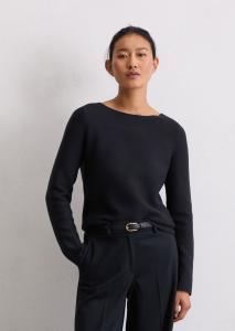 Джемпер Marc O'Polo LONGSLEEVE BOAT NECK, Deep Night Blue/Dark Blue