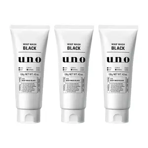 Uno Черный очищающий гель для мужской кожи против акне, освежающий, увлажняющий, отшелушивающий, 130g