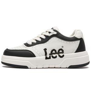 Lee Белые кроссовки для скейтборда с увеличенной высотой мужские низкие черные, цвет Black