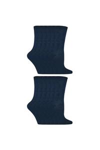 12 пар разноцветных хлопковых носков в упаковке Sock Snob, синий