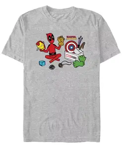 Мужская футболка с коротким рукавом Avengers Things Fifth Sun, серый