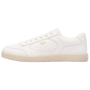 Prada Низкие мужские скейтбордистские кроссовки белого цвета