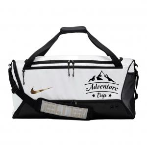 Nike Тканевая дорожная сумка унисекс переливающаяся черно-белая, Black White