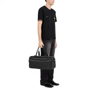 Футболка с круглым вырезом и нашивкой MM6 Maison Margiela, черный