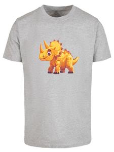 Рубашка F4NT4STIC Süßer Triceratops Dinosaurier, серый