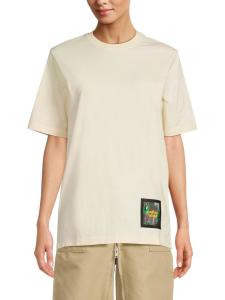 Футболка с нашивкой-логотипом из хлопка Ambush, белый