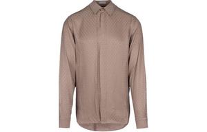 Рубашка мужская светло-коричневая Dior, коричневый