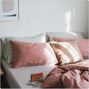 ZUIAI Хлопковые наволочки скандинавские однотонные