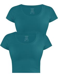 Футболка Janice Nantes, цвет petrol