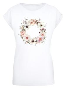 Рубашка F4NT4STIC Rosa Blumenkranz, белый