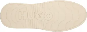 Кроссовки Hugo Mens Cupsole из кожи на шнуровке, белый