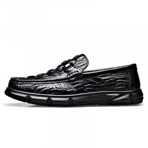 Лоферы мужские низкие черные Romon