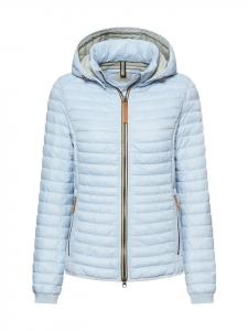 Camel Active Легкая стеганая куртка из переработанного полиамида светло-голубого цвета