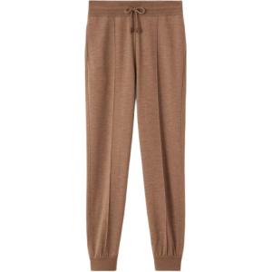 SS26 Вязаные спортивные брюки Women's Loro Piana, красный camel