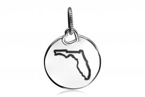 Круглая подвеска Pandora New York Pandora, серый