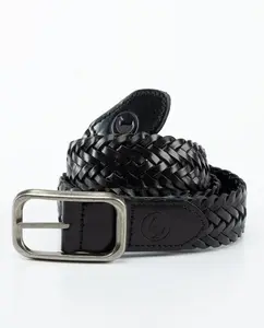 Унисекс ремень из плетеной кожи El Ganso, черный
