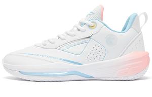 Баскетбольные кроссовки FETEAM Basketball Shoes Men Low-Top  White / Drop Blue Qiaodan