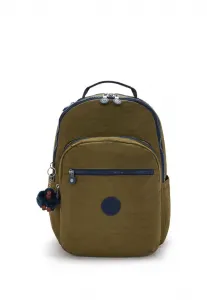 Снова в школу в сеуле, рюкзак для ноутбука Kipling, Treasure Green