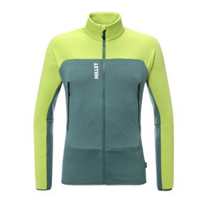 Флисовая куртка MILLET FUSION GRID для мужчин - цвет ара-зеленый/бутылочный
