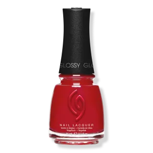 Лак для ногтей Mega Pigment, кремовые теплые тона China Glaze, Cozy Crimson (cherry red)