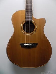 Акустическая гитара Washburn Comfort G66SCE Acoustic Electric Guitar w/ Spalted Maple Back & Sides - Natural Gloss