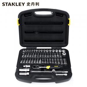 Stanley STANLEY Набор из 58 предметов, серия 10 мм, метрический набор, профессиональный ремонт машин, авторемонт, гаечный ключ, торцевая головка 94-185-22