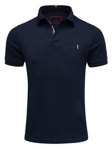 Футболка поло Amaci&Sons, темно-синий