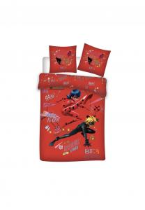 Постельное белье детское Cofi Miraculous Ladybug, 140x200 см, красный