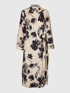 Платье-рубашка SELECTED, серо-бежевый/темно-серый