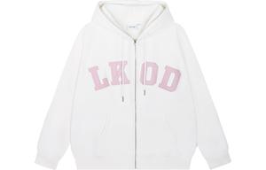 Свитшот женский LKOD, белый (розовый letters)