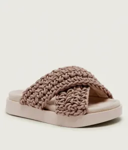 Плетенные тапочки Inuikii, бежевый