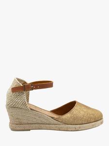 Vista кожаные эспадрильи на клиновидном каблуке Ravel, Gold