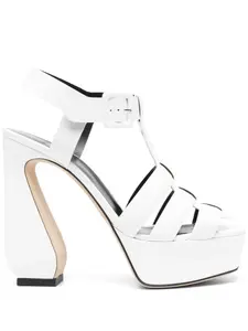 Босоножки на каблуке Sergio Rossi, белый