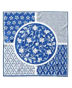 Надя - Шелковый бандана для женщин Elizabetta, синий